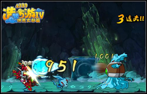 造梦西游4挑战水巨灵 神兽森林隐藏关卡