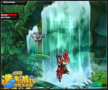 造梦西游4挑战水巨灵 神兽森林隐藏关卡
